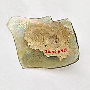 Fragment of a Glass Bottle by Unknown Artist