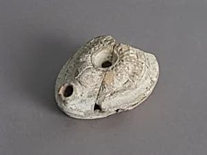 Fragment of an Oil Lamp by Unknown Artist