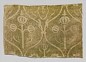 Fragment of Printed Linen by Unknown Artist
