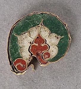 Fragment with a Leaf Motif by Unknown Artist