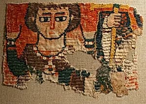 Fragment with Two figures by Unknown Artist