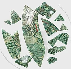 Glass Fragments from a Vessel by Unknown Artist