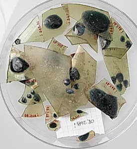 Glass Fragments from a Vessel by Unknown Artist