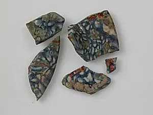 Glass Fragments from a Vessel by Unknown Artist