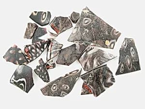 Glass Fragments from a Vessel by Unknown Artist