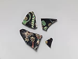 Glass Fragments from a Vessel by Unknown Artist