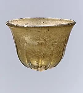 Glass Palm Cup by Unknown Artist