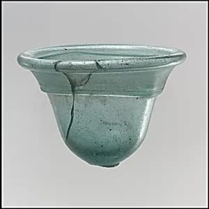 Glass Palm Cup by Unknown Artist