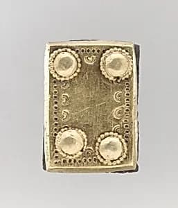 Gold Back Plate by Unknown Artist