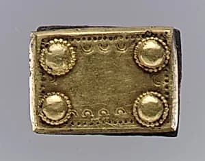 Gold Back Plate of Belt by Unknown Artist
