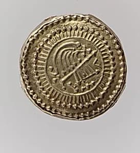Gold Disk Brooch by Unknown Artist