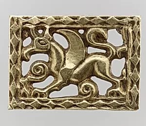 Gold Openwork Belt Mount by Unknown Artist