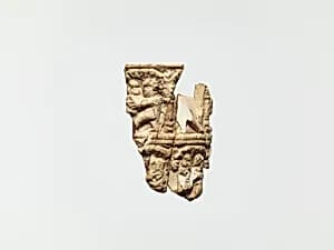 Ivory Fragment with Figures by Unknown Artist