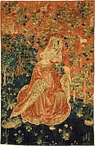 Lady Holding a Falcon by Unknown Artist
