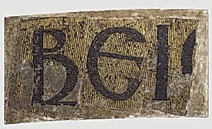 Letters from an Inscription by Unknown Artist