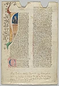 Manuscript Leaf by Unknown Artist