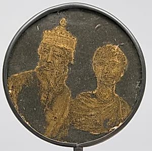 Medallion with Double Portrait by Unknown Artist