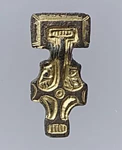 Miniature Square-Headed Brooch by Unknown Artist