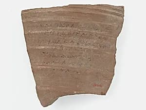 Ostrakon with a Biblical Text by Unknown Artist