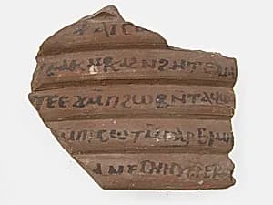 Ostrakon with a Letter by Unknown Artist
