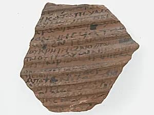 Ostrakon with a Letter by Unknown Artist