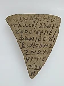 Ostrakon with a Letter by Unknown Artist