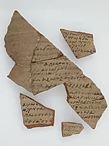 Ostrakon with Biblical Text by Unknown Artist