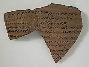 Ostrakon with Biblical Text by Unknown Artist