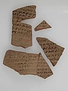 Ostrakon with Biblical Text by Unknown Artist