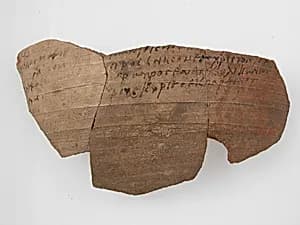 Ostrakon with Troparion (?) by Unknown Artist