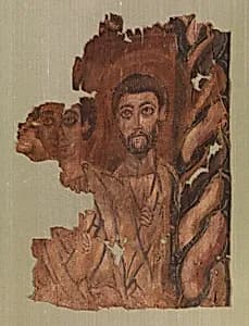 Painting of two monastic men by Unknown Artist