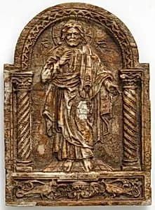 Panel with Christ Teaching by Unknown Artist