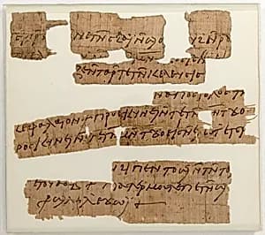 Papyri Fragments of a Letter by Unknown Artist