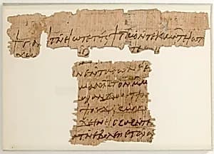 Papyri Fragments of a Letter by Unknown Artist