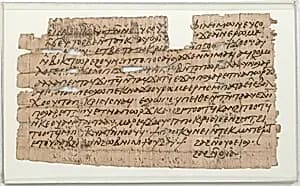 Papyrus Fragment from a Psalter by Unknown Artist