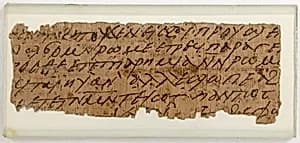 Papyrus Fragment of a Letter by Unknown Artist
