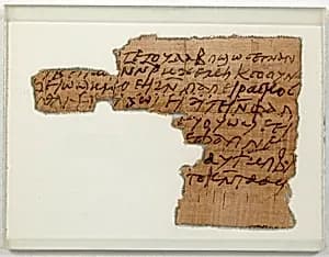Papyrus Fragment of a Letter by Unknown Artist