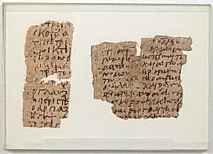 Papyrus Fragment of a Letter by Unknown Artist
