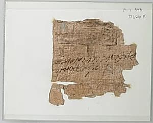 Papyrus Fragment of a Letter by Unknown Artist
