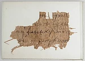 Papyrus Fragment of a Letter by Unknown Artist