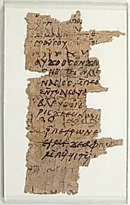 Papyrus Fragments of Two Letters by Unknown Artist