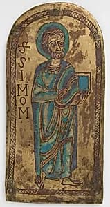 Plaque of St. Simon by Unknown Artist