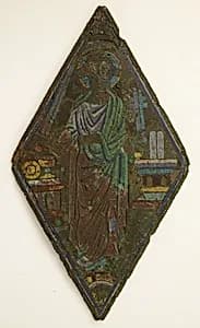 Plaque with Christ as Mediator by Unknown Artist