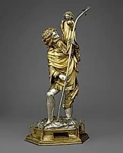 Reliquary Statuette of Saint Christopher by Unknown Artist