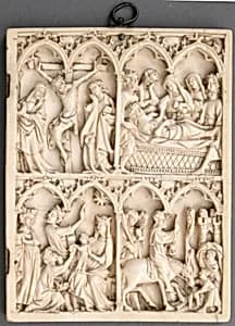 Right Wing of a Diptych by Unknown Artist