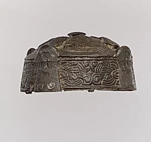 Round Box Brooch by Unknown Artist