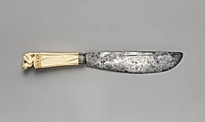 Steel Knife with Ivory Handle by Unknown Artist