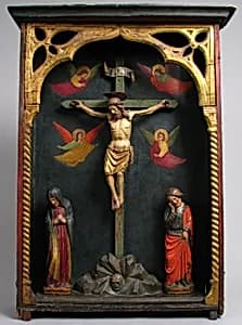 Tabernacle with Crucifixion Scene by Unknown Artist