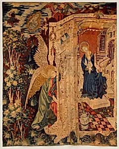 Tapestry with the Annunciation by Unknown Artist