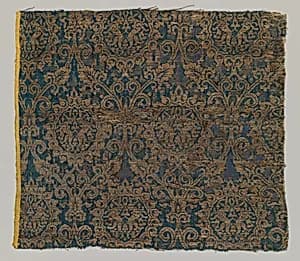 Textile with Brocade by Unknown Artist